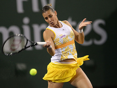 Việc nữ lão tướng Pennetta vào chung kết đơn nữa là hiện tượng thú vị của Indian Wells 2014Ảnh: Reuters