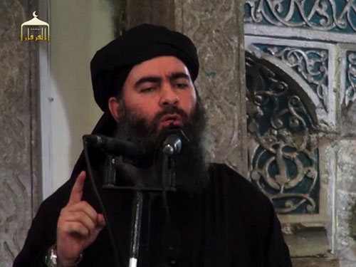 Giới chức Iraq khẳng định Abu Bakr al-Baghdadi đã bị thương Ảnh: SCREENGRAB