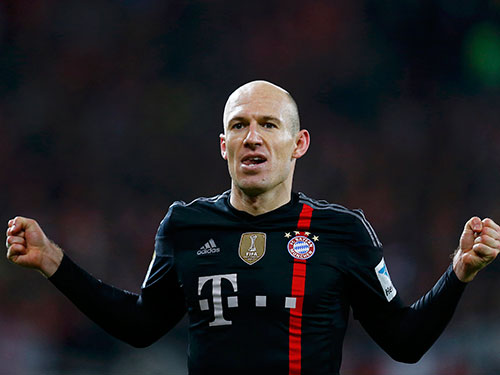 Robben là ngôi sao hiếm hoi giữ được phong độ đỉnh cao từ VCK World Cup đến nay Ảnh: REUTERS
