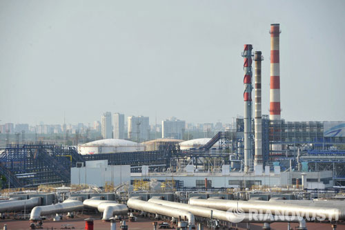 Nhà máy Chế biến dầu mỏ Moscow. Ảnh: RIA NOVOSTI