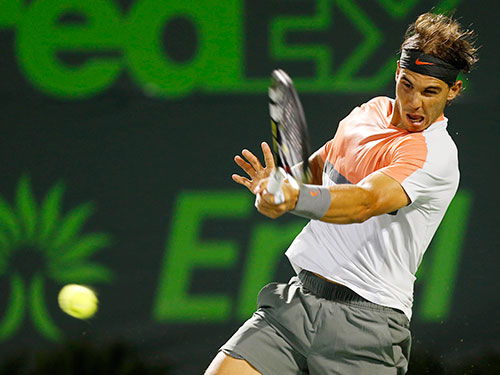 Nadal khát khao vô địch Miami Open sau 3 lần thất bại 
ở trận chung kết   Ảnh: REUTERS