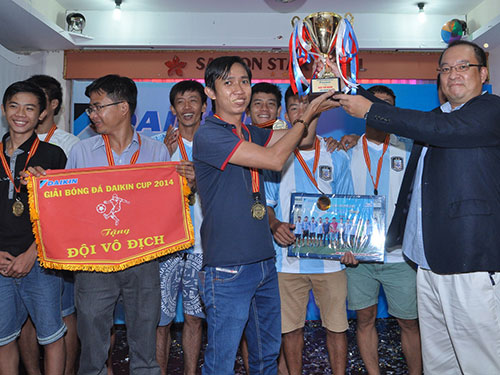 Đội bóng Lâm Quang Đại, vô địch Daikin Cup khu vực miền Nam