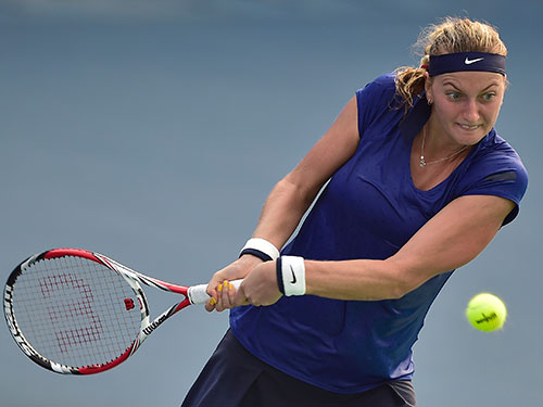 Kvitova giành quyền vào trận chung kết và suất dự Giải WTA cuối mùa Ảnh: REUTERS