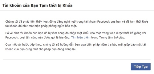 Thông báo gây bất ngờ cho người dùng từ Facebook