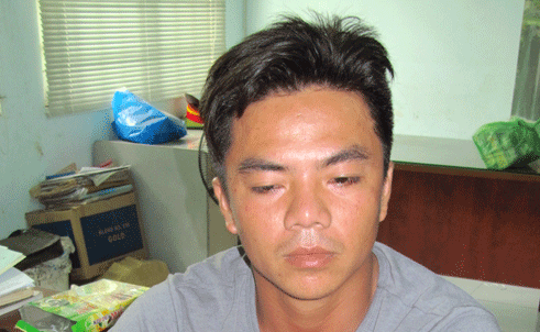 Trần Quang Trinh lúc mới bị bắt