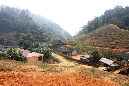 Một góc bản Sài Khao - nơi đoàn quân Tây Tiến từng đi qua