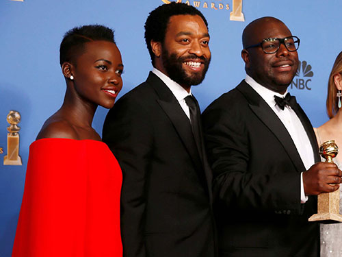 Dàn đạo diễn, diễn viên da đen của 12 Years A Slave liệu có được vinh danh tại Oscar 2014? Ảnh: Reuters