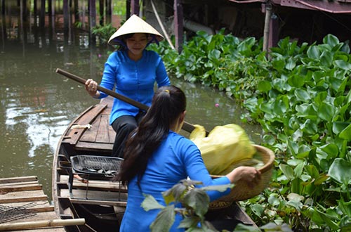 Một góc không gian ở nhà hàng Hoa Sứ