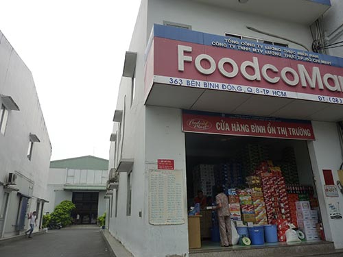 Kho hàng của Foodcomart tại quận 8, TP HCM