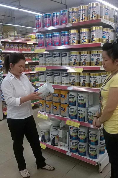 Sản phẩm sữa Hanco bình ổn giá tại siêu thị Co.opmart