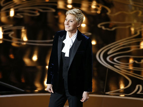 Ellen DeGeneres dẫn chương trình lễ trao giải Oscar 2014 hôm 3-3 Nguồn: REUTERS