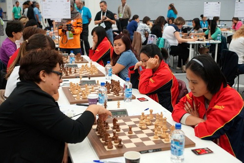 Đội cờ vua nữ Việt Nam xếp hạng 19 toàn giải