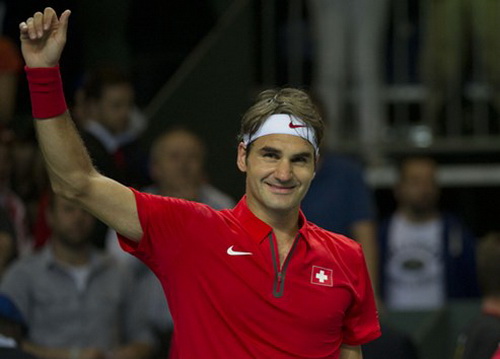 Federer vui mừng khi tuyển Thụy Sĩ vào bán kết