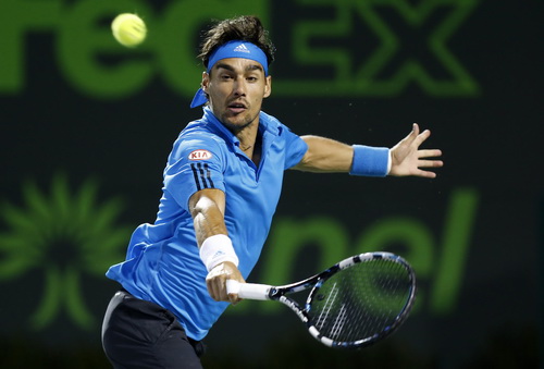 Fognini không đương đầu nổi với sức mạnh của Nadal