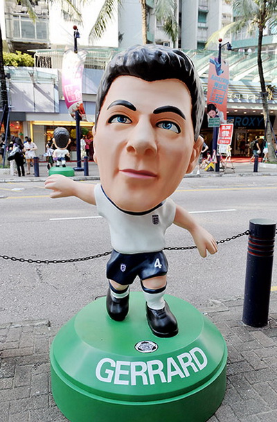 Tượng Steven Gerrard ở Hong Kong