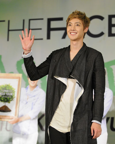 Hyun Joong khi đến VN. Ảnh: Nguyên Trương