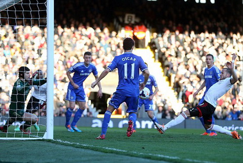 Bàn gỡ muộn màng của John Heitinga chỉ mang ý nghĩa danh dự cho Fulham