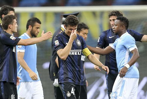 Các cầu thủ Lazio chia tay Zanetti