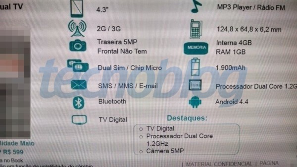 Lộ diện Moto E siêu mỏng của Motorola
