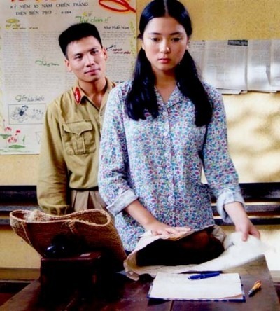 Hình ảnh của hoa hậu Nguyễn Thị Huyền trong phim. 