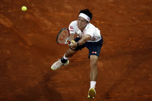 Kei Nishikori thăng hoa ở Madrid Open, góp mặt vào Top 10 thế giới