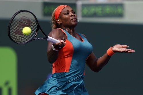 Serena chưa đạt phong độ tốt nhất ở Miami Open