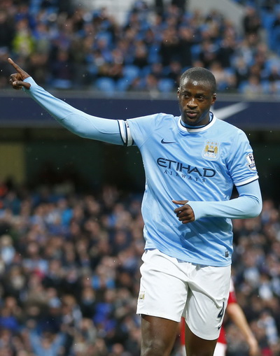 Hat-trick đầu tiên của Yaya Toure ở giải Ngoại hạng