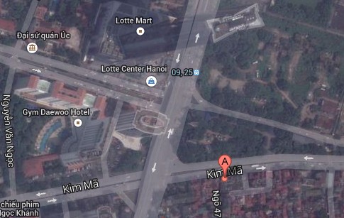 Vị trí của đám cháy trên Google maps- Nguyễn Hưởng
