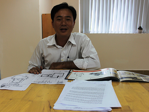 Ông Đoàn Tiến Cường đến Báo Người Lao Động trình bày bức xúc về chất lượng công trình dự án  MB Babylon