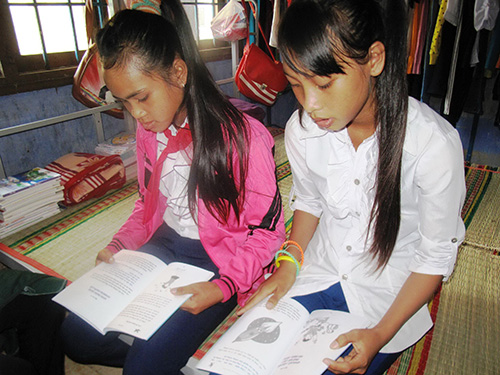 Có được nơi nội trú, nhiều học sinh Trường Phổ thông dân tộc bán trú Đinh Núp đã ổn định được việc học