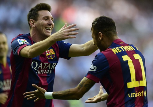 Hình ảnh vui mừng sau bàn thắng này  chỉ diễn ra đúng 1 lần với Barcelona