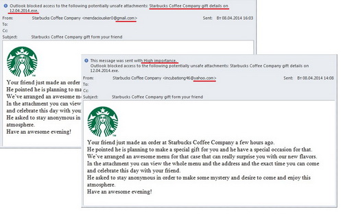 Người dùng nên cẩn thận trước các email liên quan đến Starbucks