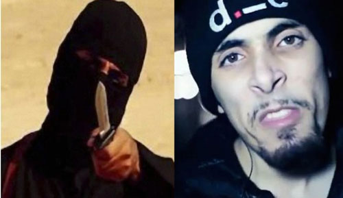 Đao phủ Jihadi John (trái) và ca sĩ nhạc rap nghiệp dư Abdel Bary Ảnh: Inquisitr