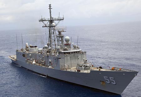 Tàu khu trục USS Elrod. Ảnh: CNA