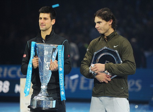 Nadal chỉ giành ngôi á quân giải cuối mùa ATP World Tour 2013, sau Djokovic
