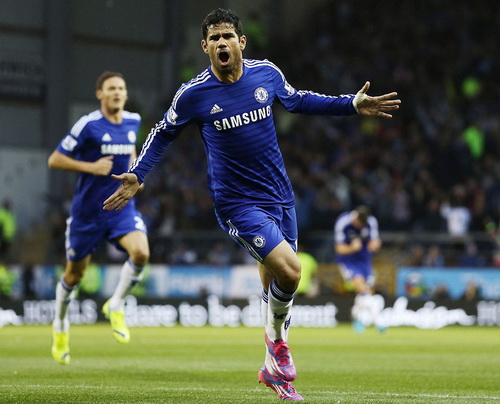 Diego Costa khai hỏa trong màu áo Chelsea