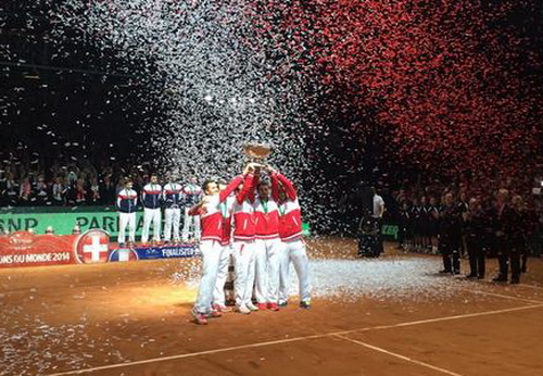 Quần vợt Thụy Sĩ đăng quang lần đầu tiên tại Dvis Cup