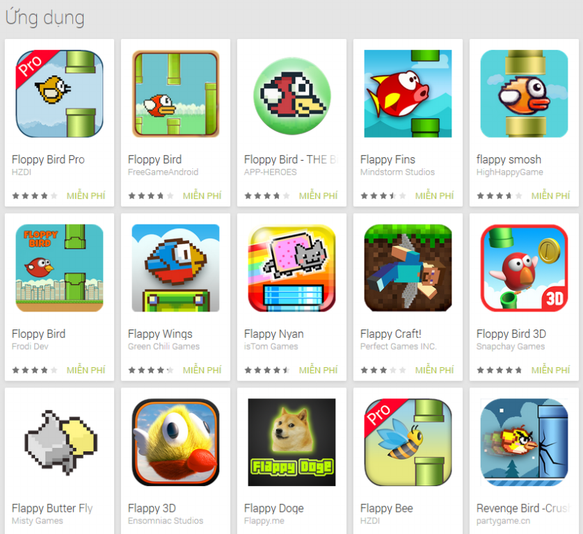 Hơn 250 game nhái Flappy Bird chứa phần mềm độc hại