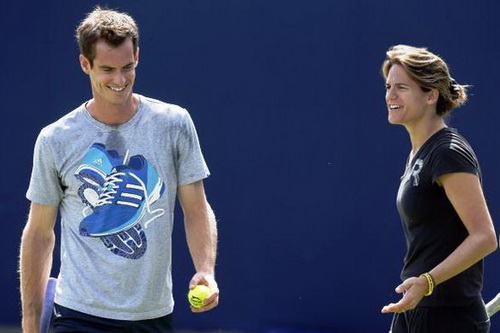 Amdy Murray và HLV Armelie Mauresmo