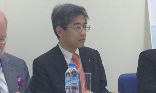 Ông Shigeifumi Tatsumi, Phó chủ tịch MHI. Ảnh: Thanh Bình
