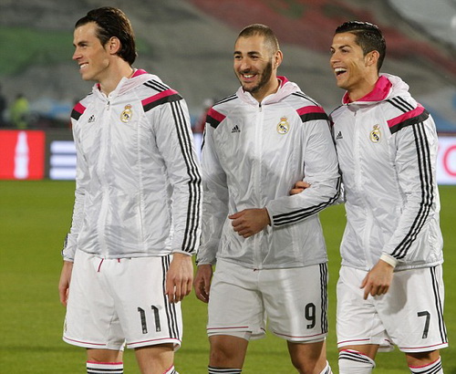 Bộ ba tấn công siêu khủng Bale - Benzema - Ronaldo