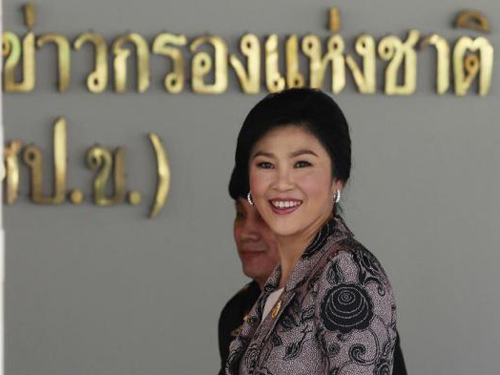 Bà Yingluck khẳng định không có đảo chính. Ảnh: Reuters