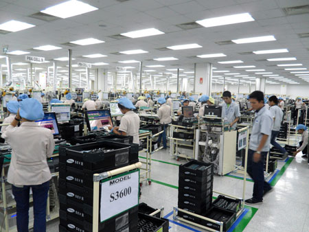 Một nhà máy sản xuất điện thoại của Samsung tại Bắc Ninh.