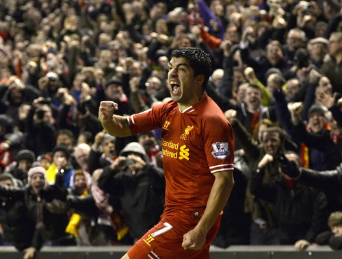 Suarez thăng hoa trong màu áo Liverpool