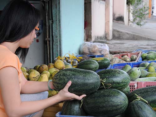 Dưa hấu là nguồn cung cấp năng lượng cho cơ thể do chứa nhiều vitamin nhóm BẢnh: Hồng Thúy