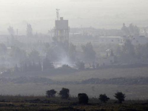 Một chiếc xe tăng của quân đội Syria được nhìn thấy trong cuộc giao tranh tại cao nguyên Golan hôm 1-9
Ảnh: Reuters