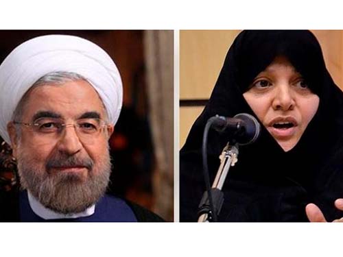 Tổng thống Iran Hassan Rouhani và vợ, bà Sahebeh Arabi
Ảnh: Al Arabiya