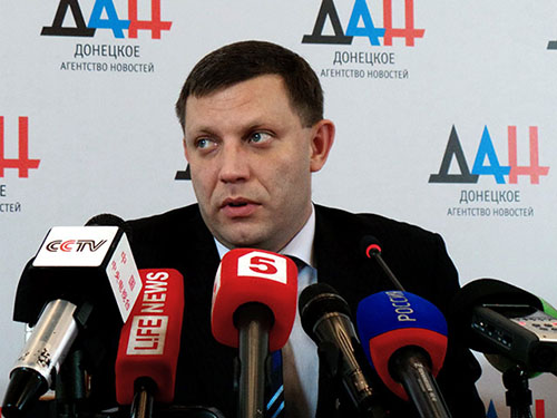 Lãnh đạo Cộng hòa Nhân dân Donetsk tự xưng Alexander Zakharchenko  Ảnh: RIA NOVOSTI