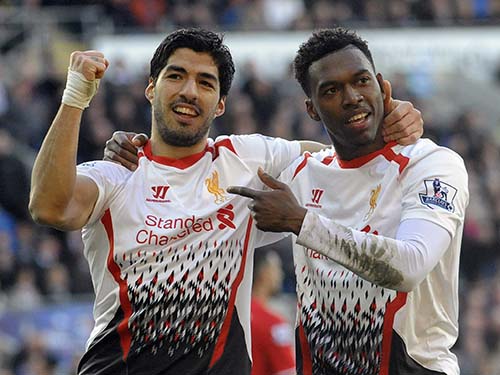 Cặp tiền đạo Suarez (trái) và Sturridge đã ghi tổng cộng 47 bàn ở giải ngoại hạng mùa này
Ảnh: REUTERS