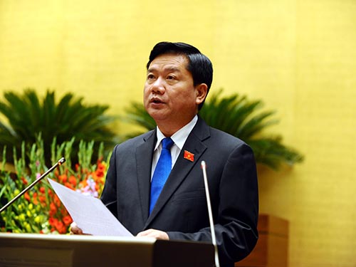 Bộ trưởng Đinh La Thăng khẳng định trong 3 năm trở lại đây, không có công trình giao thông nào đội vốnẢnh: HOÀNG NGỌC